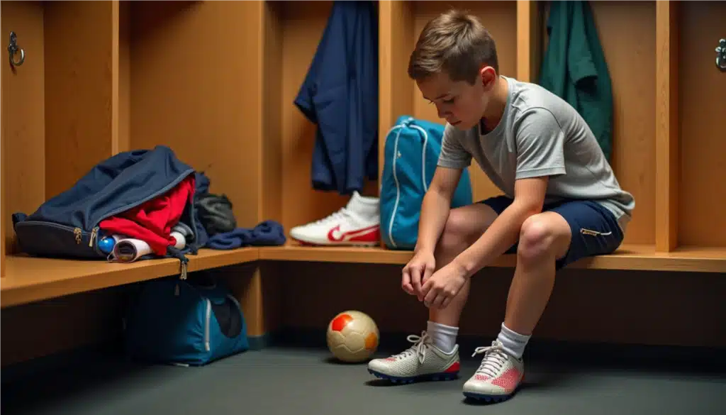 Equipamiento para niño en fútbol base