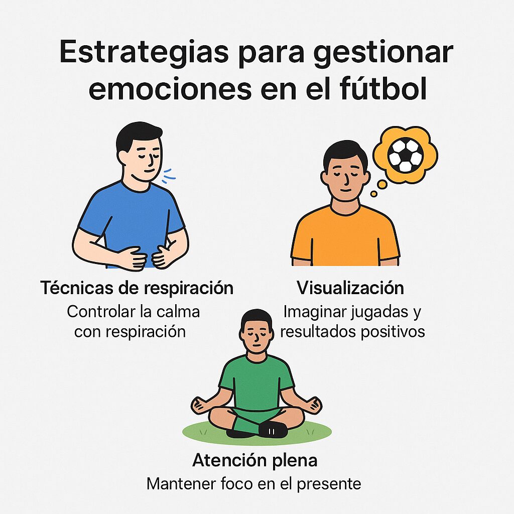 Estrategias para gestionar emociones en el fútbol